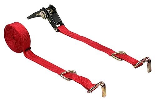 SecureLine 6315 15-Foot Ratchet Tie Down, Red