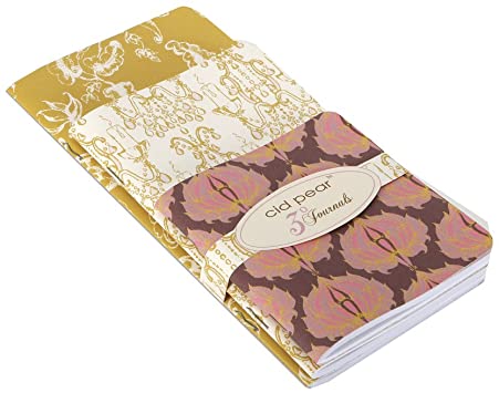 C.R. Gibson Cid Pear Stacked Paper Journals, Set of 3, Candelabrum (CID13-10432)